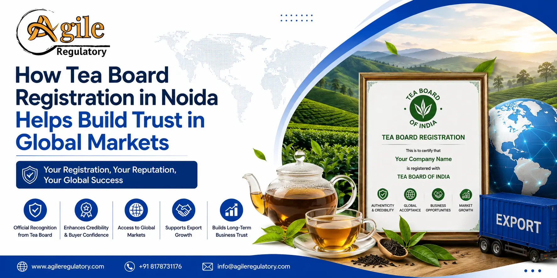 Why Tea Board Registration in Noida Matters for Exporters