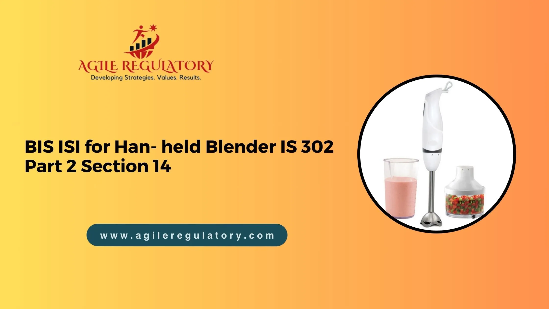 BIS ISI for Hand held Blender IS 302 Part 2 Section 14
