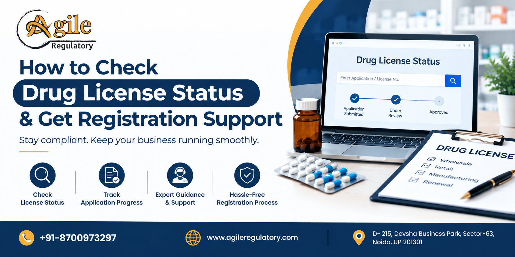How to Check Drug License Status & Get Registration Support 