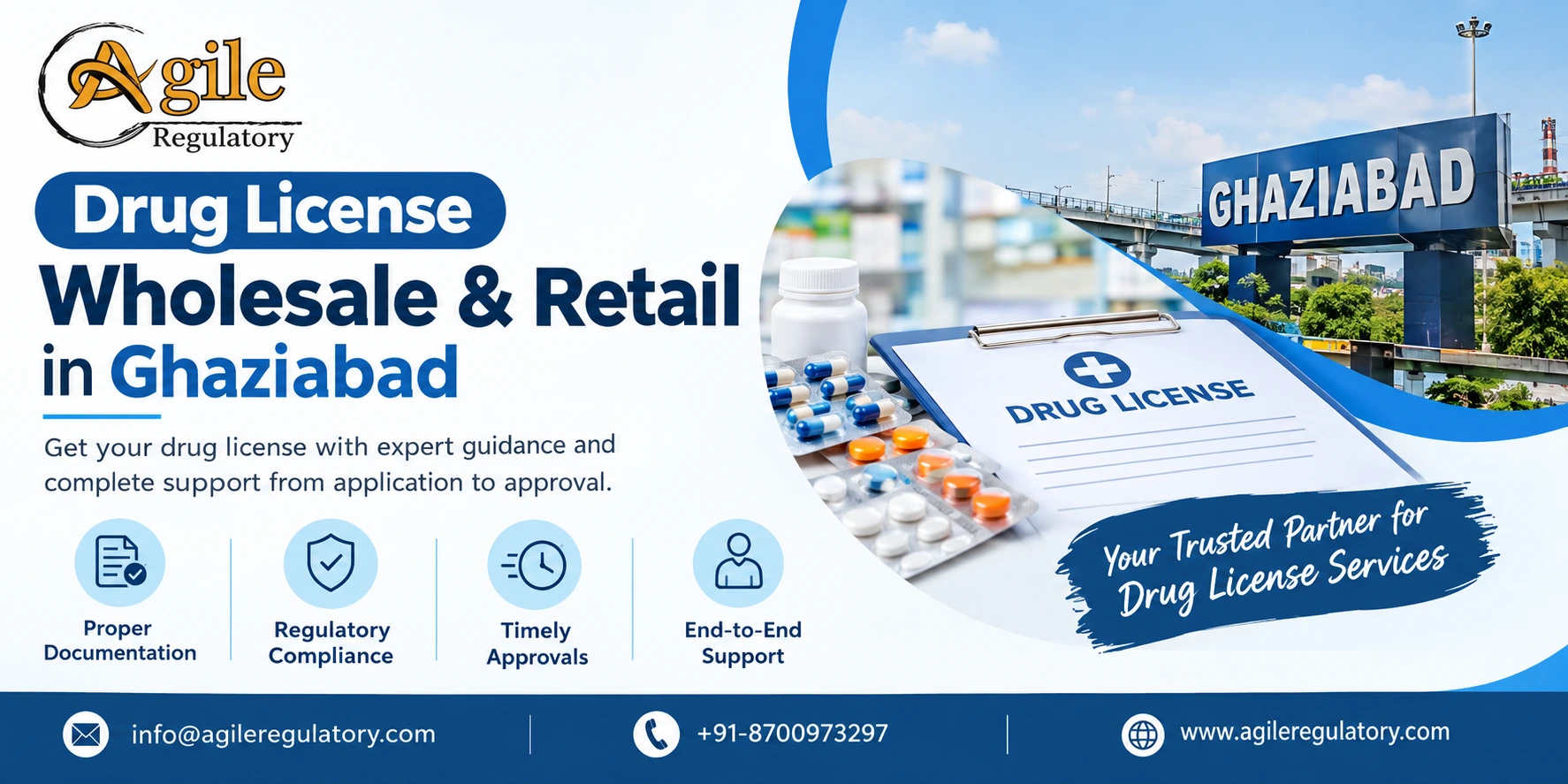Drug License Wholesale & Retail in Ghaziabad