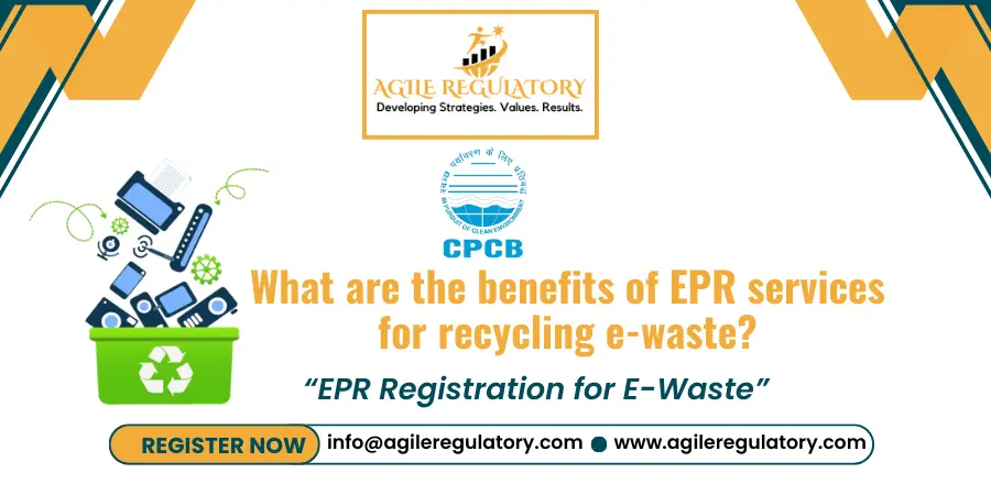 What are the benefits of EPR services for recycling e-waste?