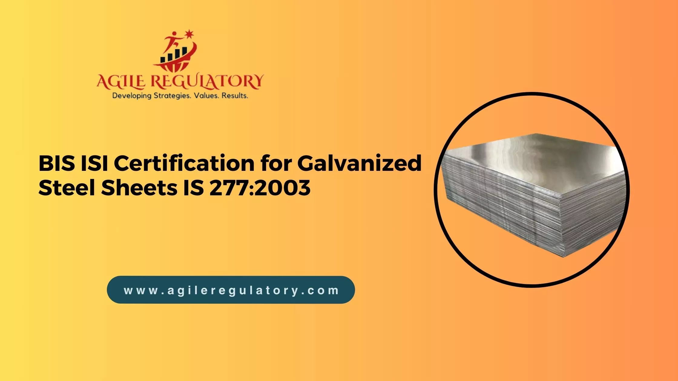 BIS ISI Certification for Galvanized Steel Sheets IS 277:2003