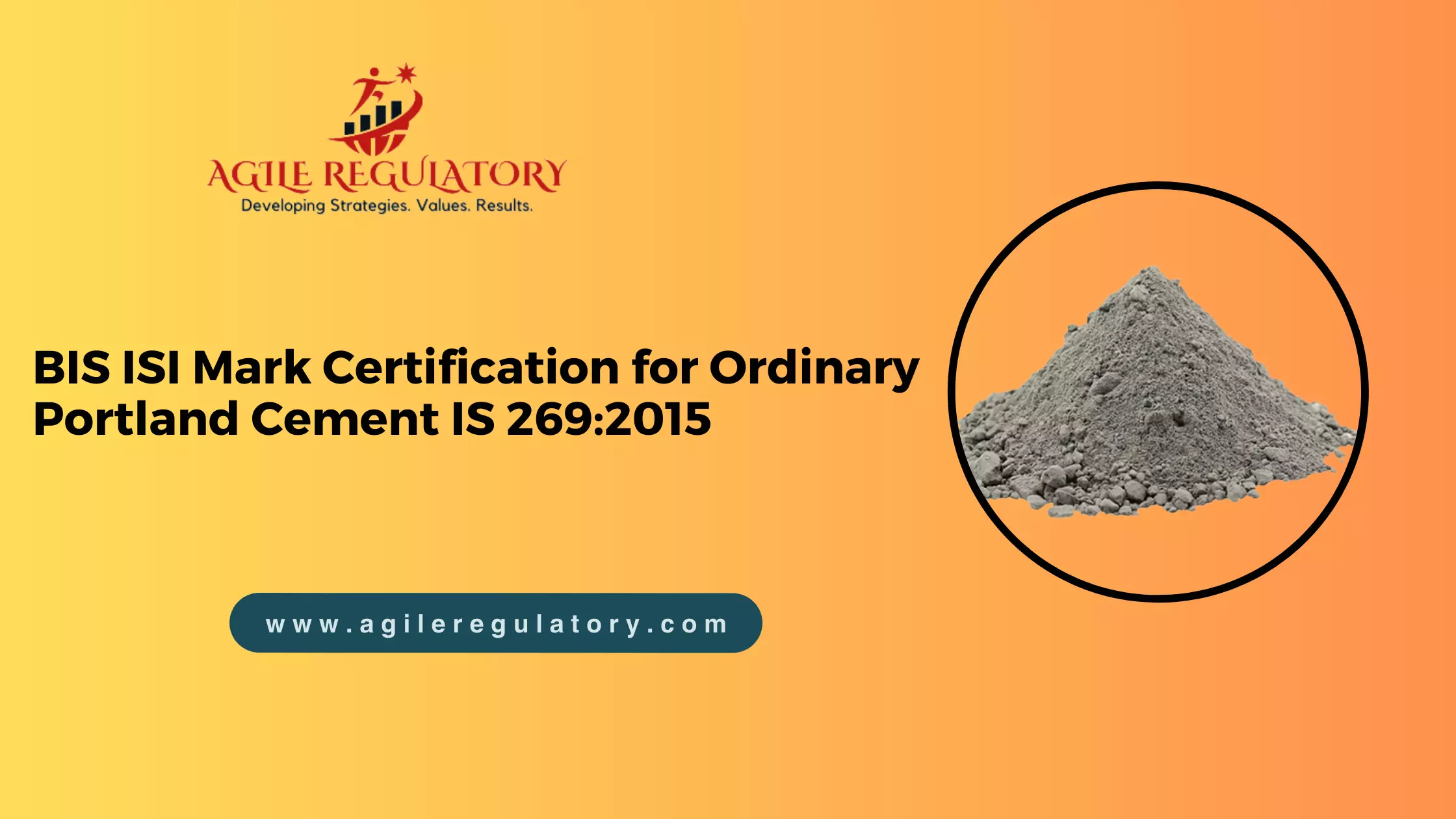 BIS ISI Mark Certification for Ordinary Portland Cement IS 269:2015