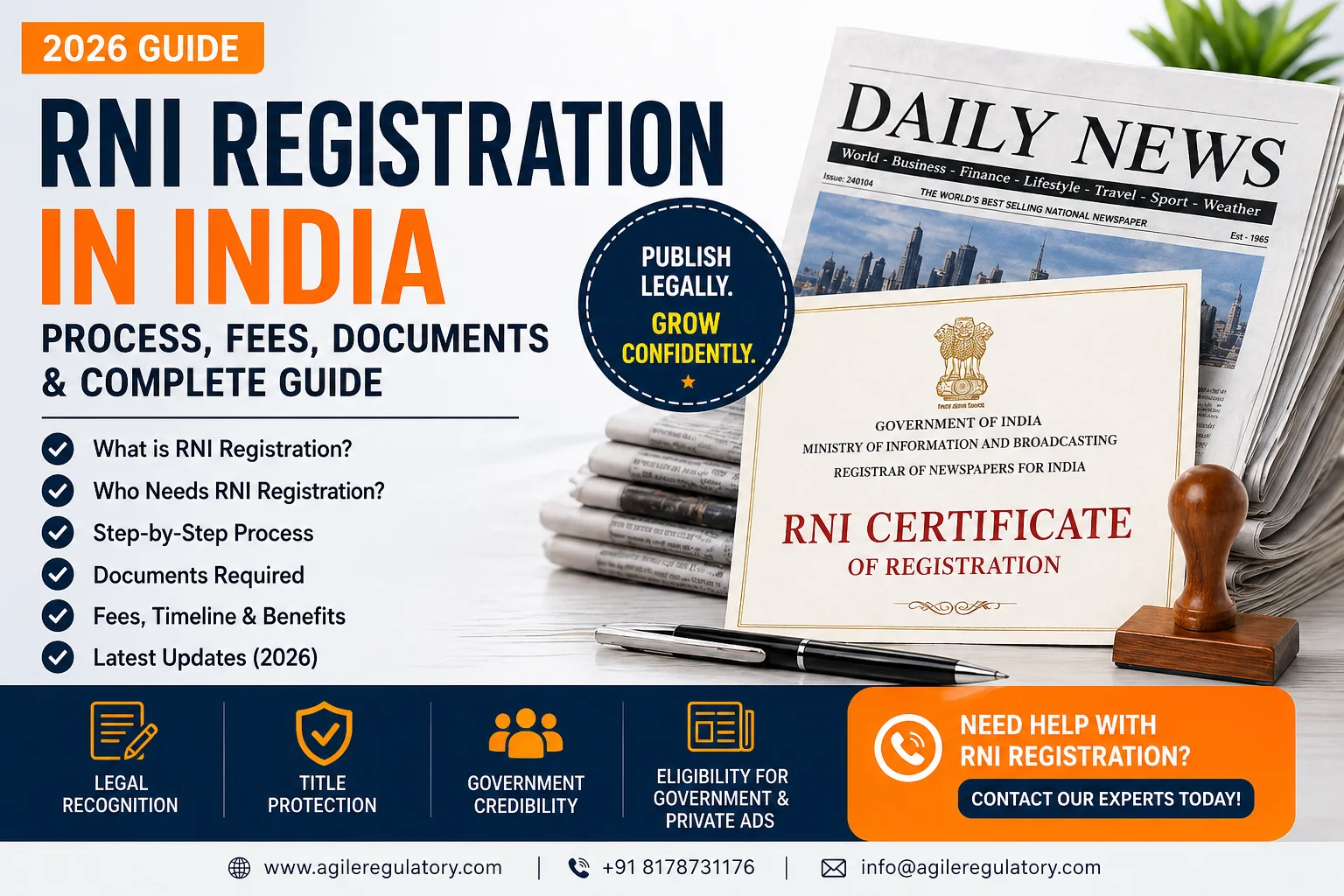 How to Get RNI Registration for Newspaper in India (2026)